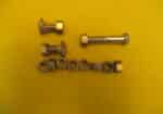 Package B - New stainless steel bolts with used nuts and extra nuts