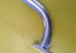 stainless steel slide-on milk canes with a goose neck