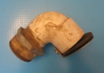 used Spears 1  1/2 inch PVC sink drain with a stainless steel and gasket flap
