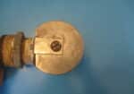 used Spears 1  1/2 inch PVC sink drain with a stainless steel and gasket flap