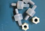 DTCA-0113 B used package of FOUR plastic speed reducers (plus two snap-on connectors)