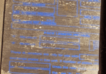 Used Mueller Plate Cooler  (close-up of tag)