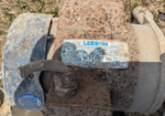 Leeson Motor - close-up view of tag