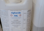 Alphacide - mix opened, partially full, never opened jugs