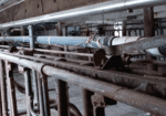 Used stainless steel pipeline