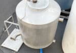 DeLaval milk receiver and stainless steel 2-inch pipeline