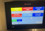 Colostrum Pasteurizer - view of control panel