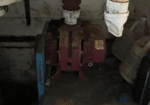 Used 5 Hp Motor with Stand, Silencer, and Reserve Tank