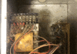 Used Universal AA Dual Puls-o-Matic PMS Control Box - inside view