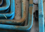 Used Plastic-Coated (Blue) L-Bracket