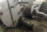 Used 230 Gallon SS Cone Bottom Tank w/Lightning Mixer